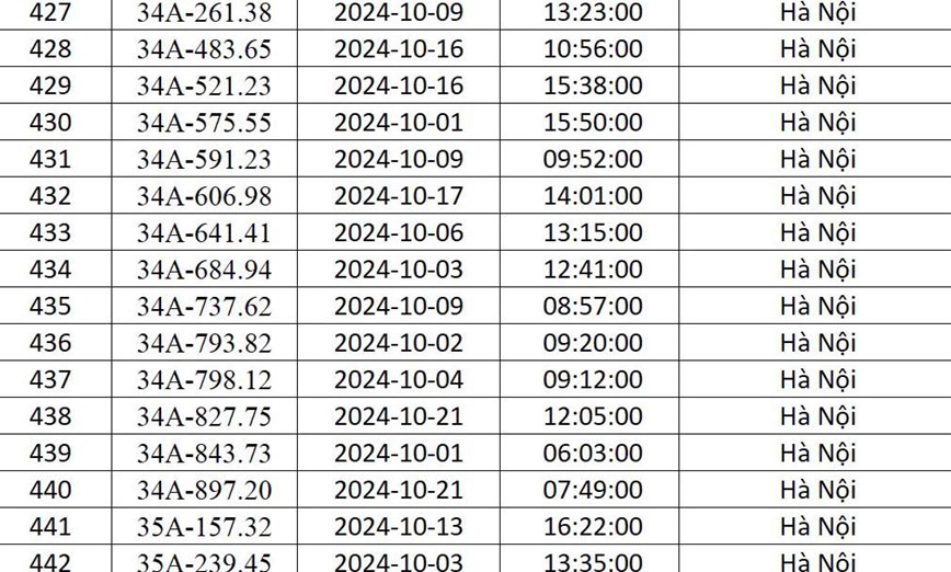 Công an Hà Nội “điểm danh” 541 xe ô tô bị phạt nguội trong tháng 10/2024 - Ảnh 28